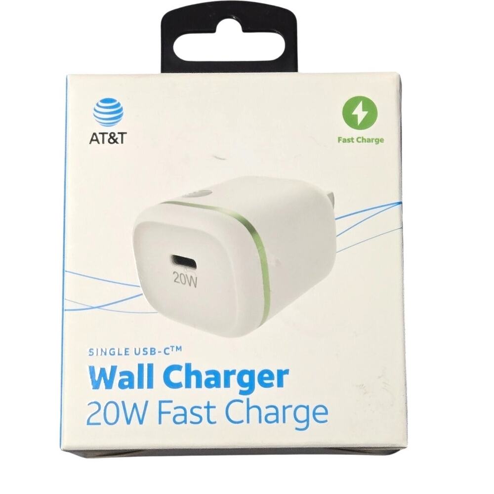 AT&T 20W Fast Charge Single USB-C Wall Charger